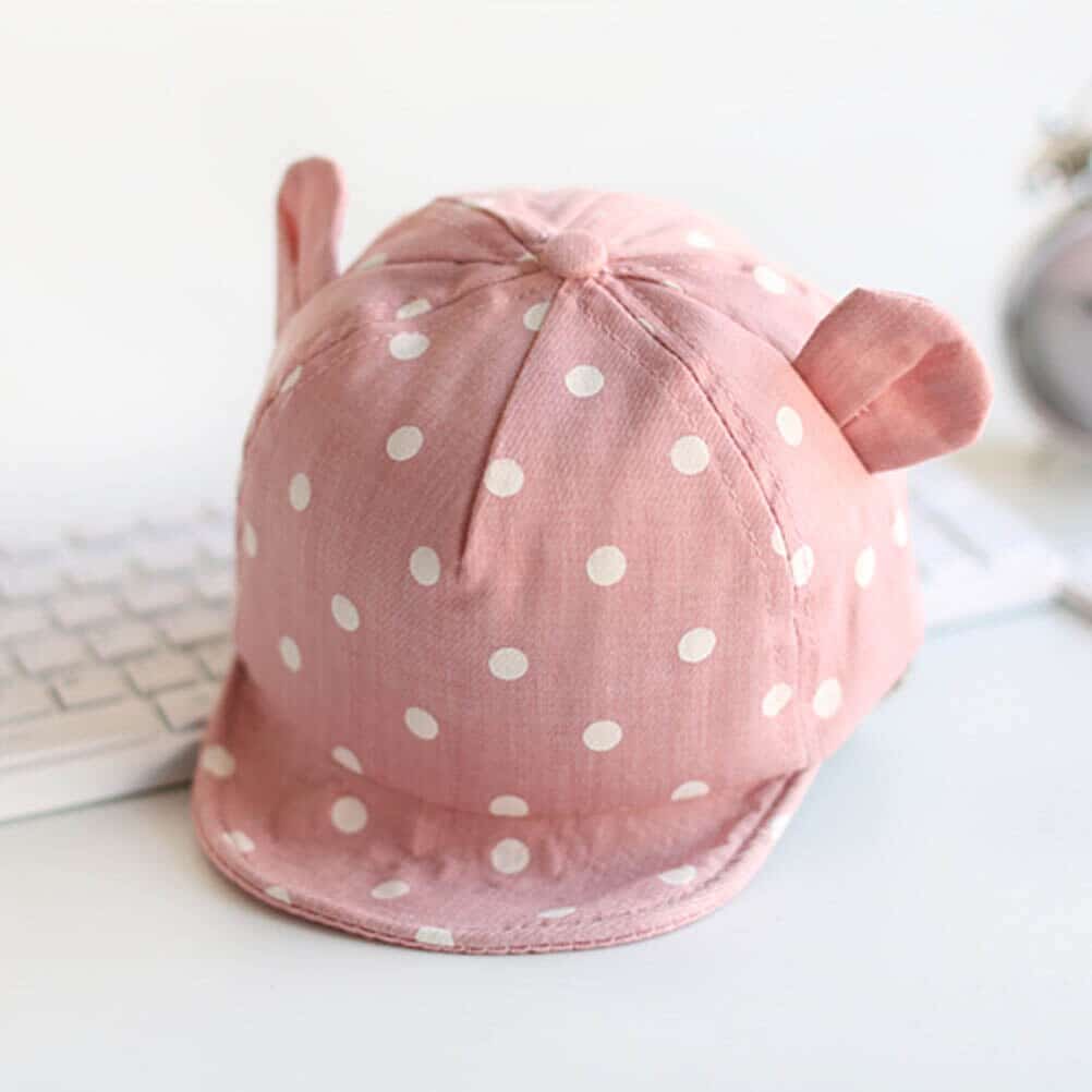 Polka Dot Summer Cap for Baby - Image 3