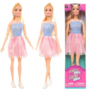 Close-up of the fashion doll accessories and gift box for girls.