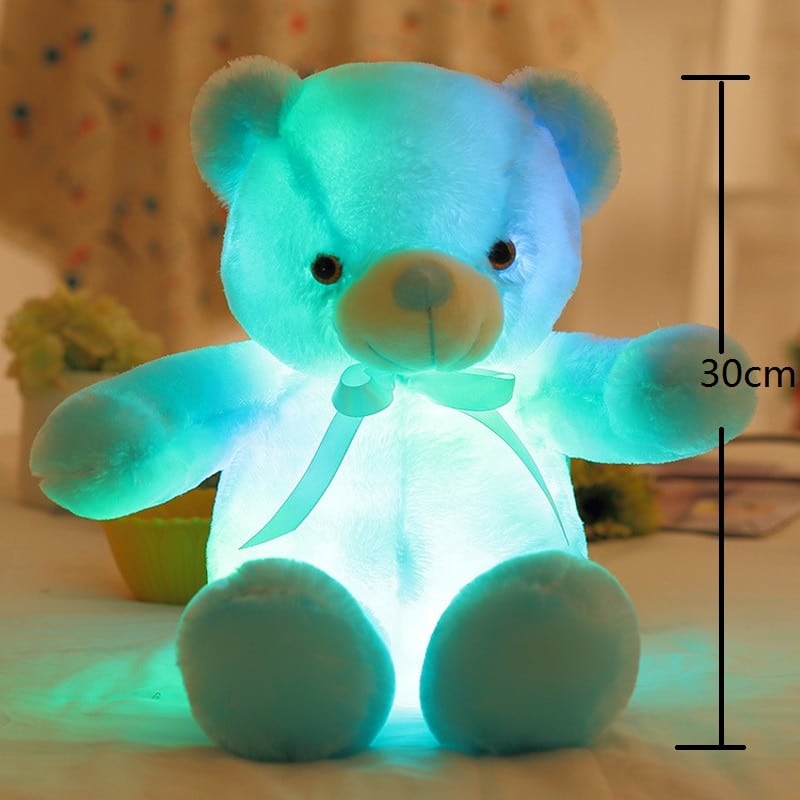 LED Light-Up Teddy Bear Plush Toy for Girls - Image 3