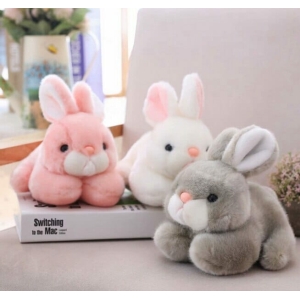 Cute Bunny Soft Toy for Girls, on a table – a fun and playful gift for girls from Little Pirates.