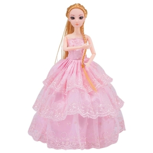 Princess Barbie-Style Doll for Girls in pink, on a white background – a fun and playful gift for girls from Little Pirates.