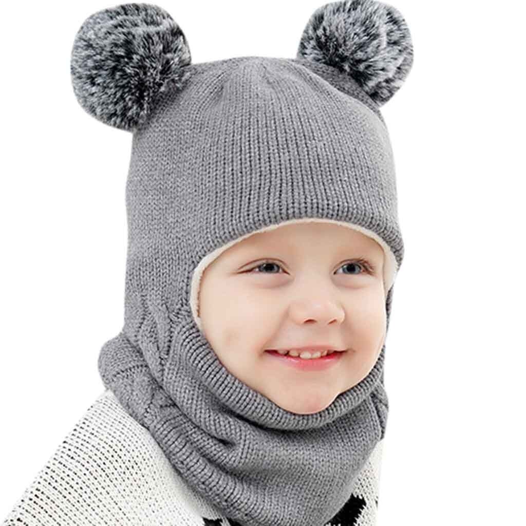 Girls' Double Pompom Balaclava - Image 3