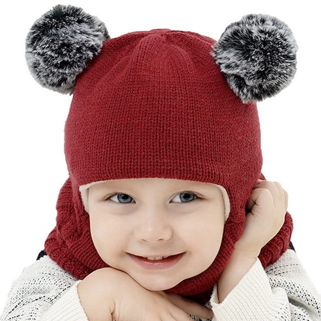 Girls' Double Pompom Balaclava - Image 4