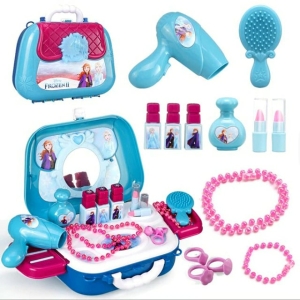 Frozen Girls' Cosmetic Box shown in a child's bedroom – stylish and cosy choice for girls from Little Pirates.