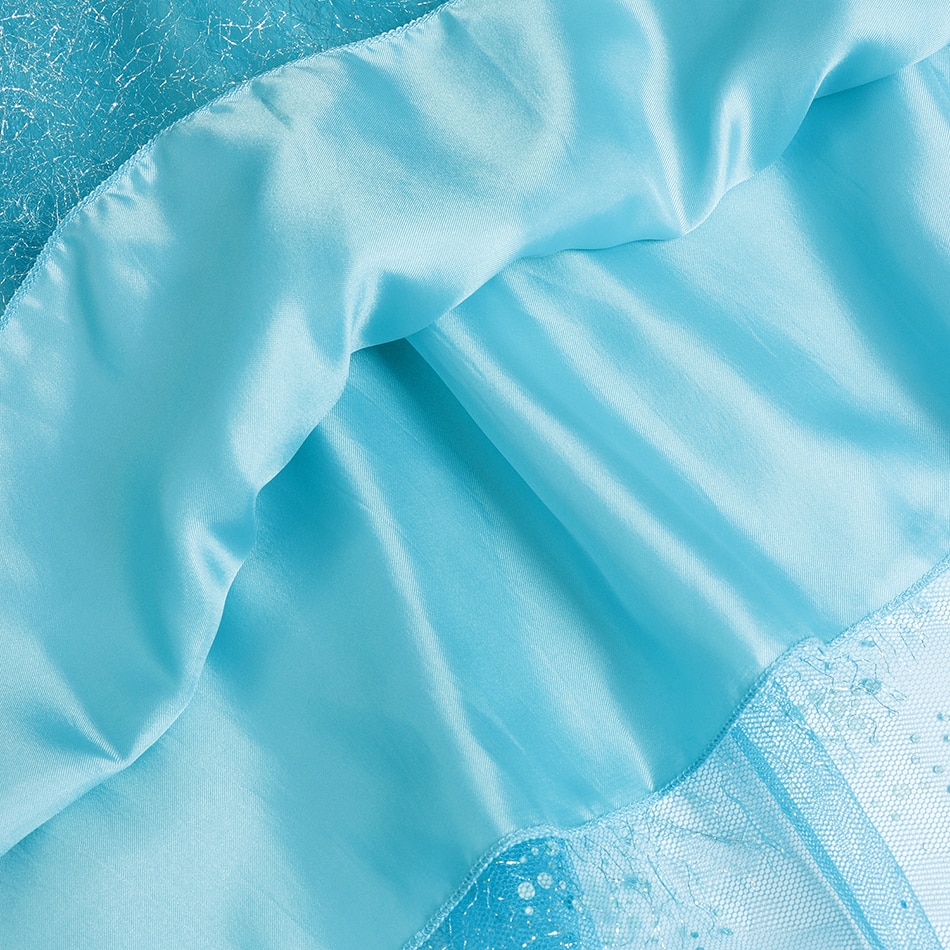 Frozen Long-Sleeve Blue Princess Dress for Girls - Image 3