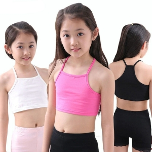 A pure cotton vest top for girls, soft and comfortable for warm weather, perfect for layering or wearing alone