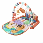 A colourful play mat for baby girls displayed in a home setting, designed to stimulate a baby's senses and development