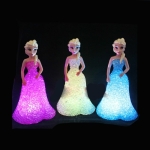 Frozen Elsa LED night light for girls, a stylish and magical bedroom lamp.