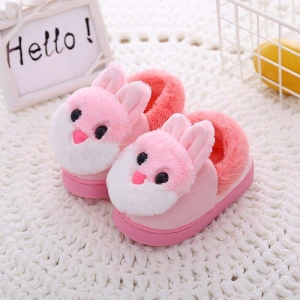Cosy and cute girls slippers with a fun bunny design, perfect for keeping little feet warm and stylish.