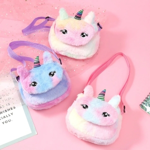 A charming gift pink unicorn handbag for girls, featuring a cute unicorn design with sparkly details, perfect for little girls who love magical accessories.