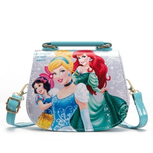 Stylish Disney Princesses handbag for girls, featuring an array of beloved princess characters for everyday adventures.