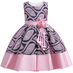 A sleeveless princess dress for girls, a beautiful party dress that makes every little girl feel like royalty