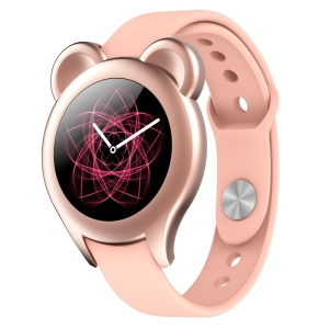 A pink trendy Mickey Mouse smartwatch for girls featuring iconic Disney character designs and a colourful display.