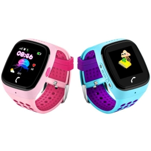A girls smart watch with SIM card slot and touchscreen, available in two colour options for stylish and connected fun.