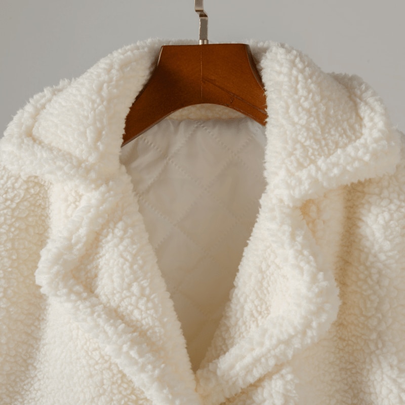 Girls' Thick Faux Fur Winter Jacket - Image 3