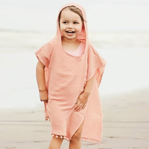 The Girls' Hooded Beach Cover-Up shown in use or styled, perfect for active girls and little pirates.