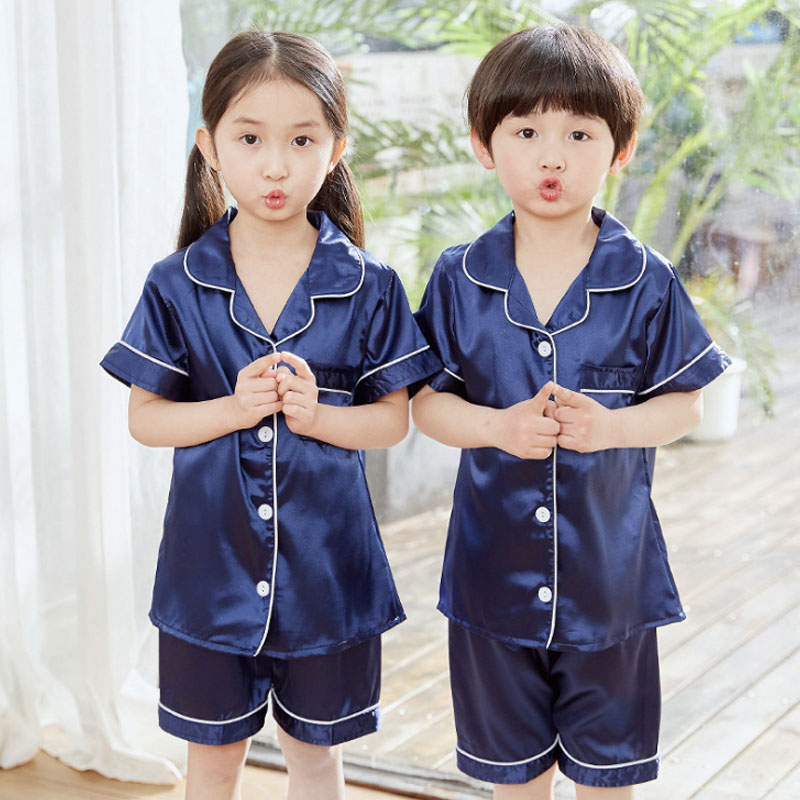 Flowy Satin Two-Piece Summer Pyjama Set for Girls - Image 5