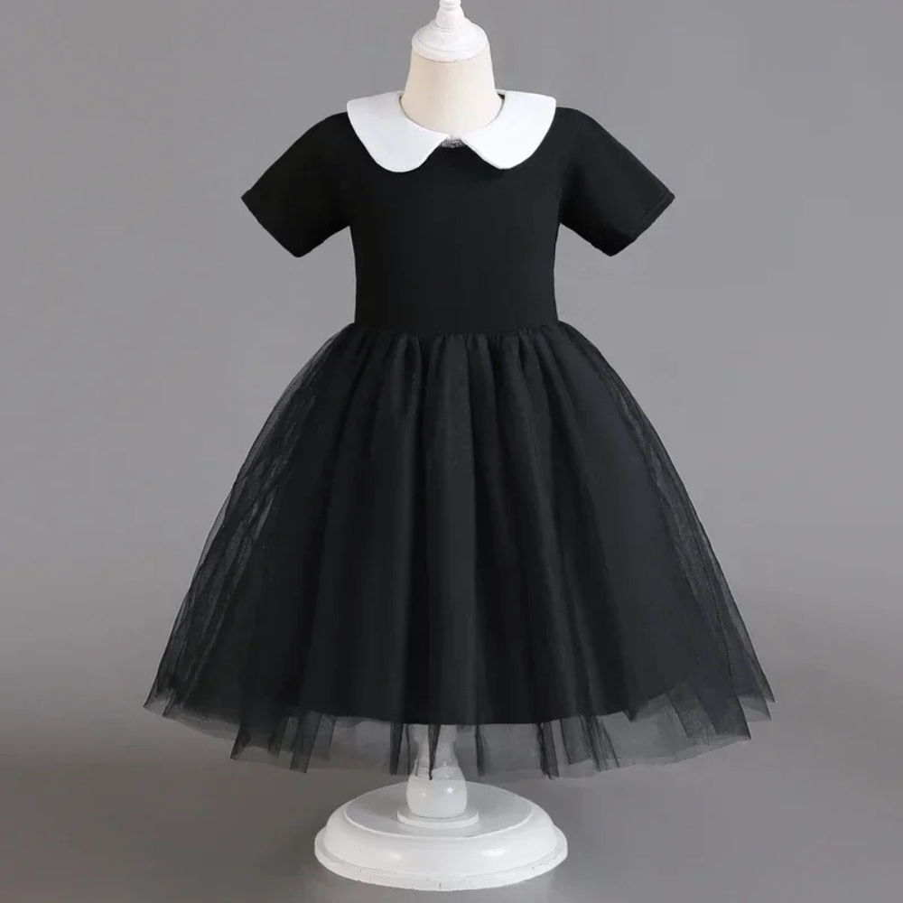 Wednesday Addams Halloween Fancy Dress for Girls - Image 2