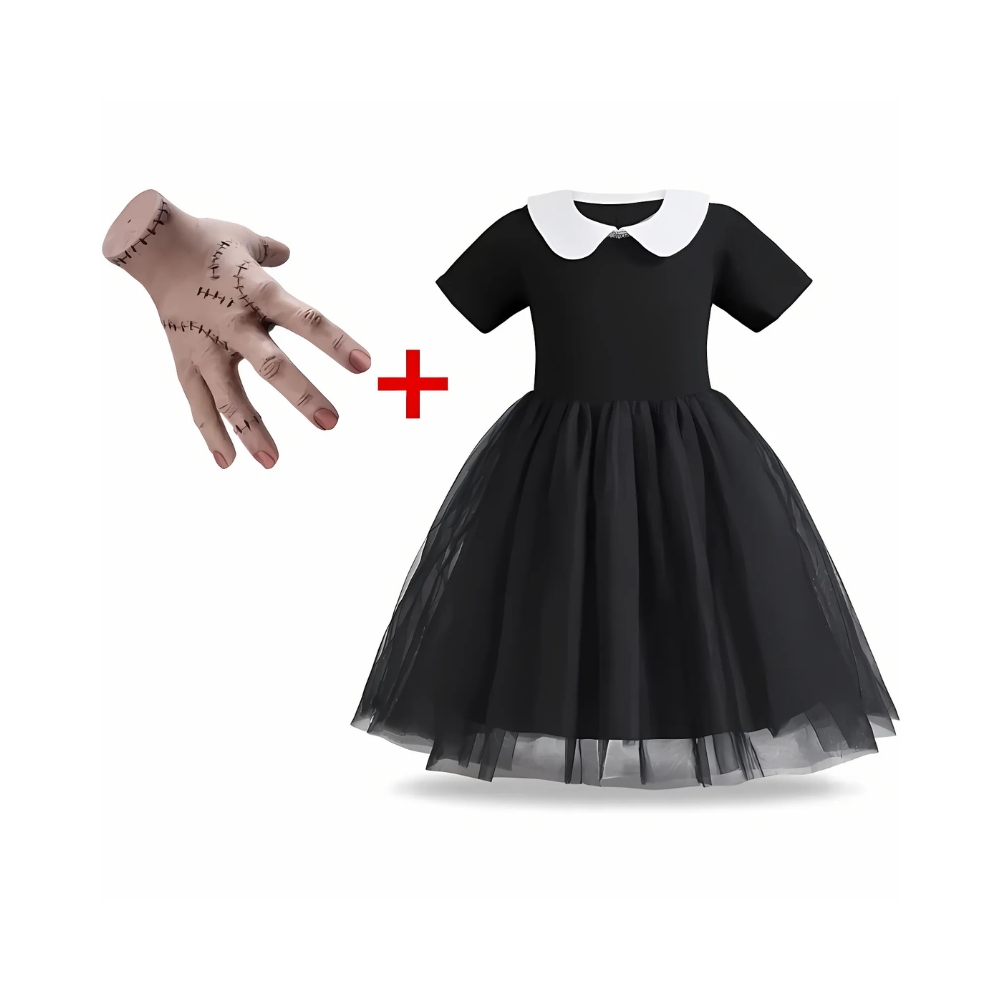 Wednesday Addams Halloween Fancy Dress for Girls - Image 8