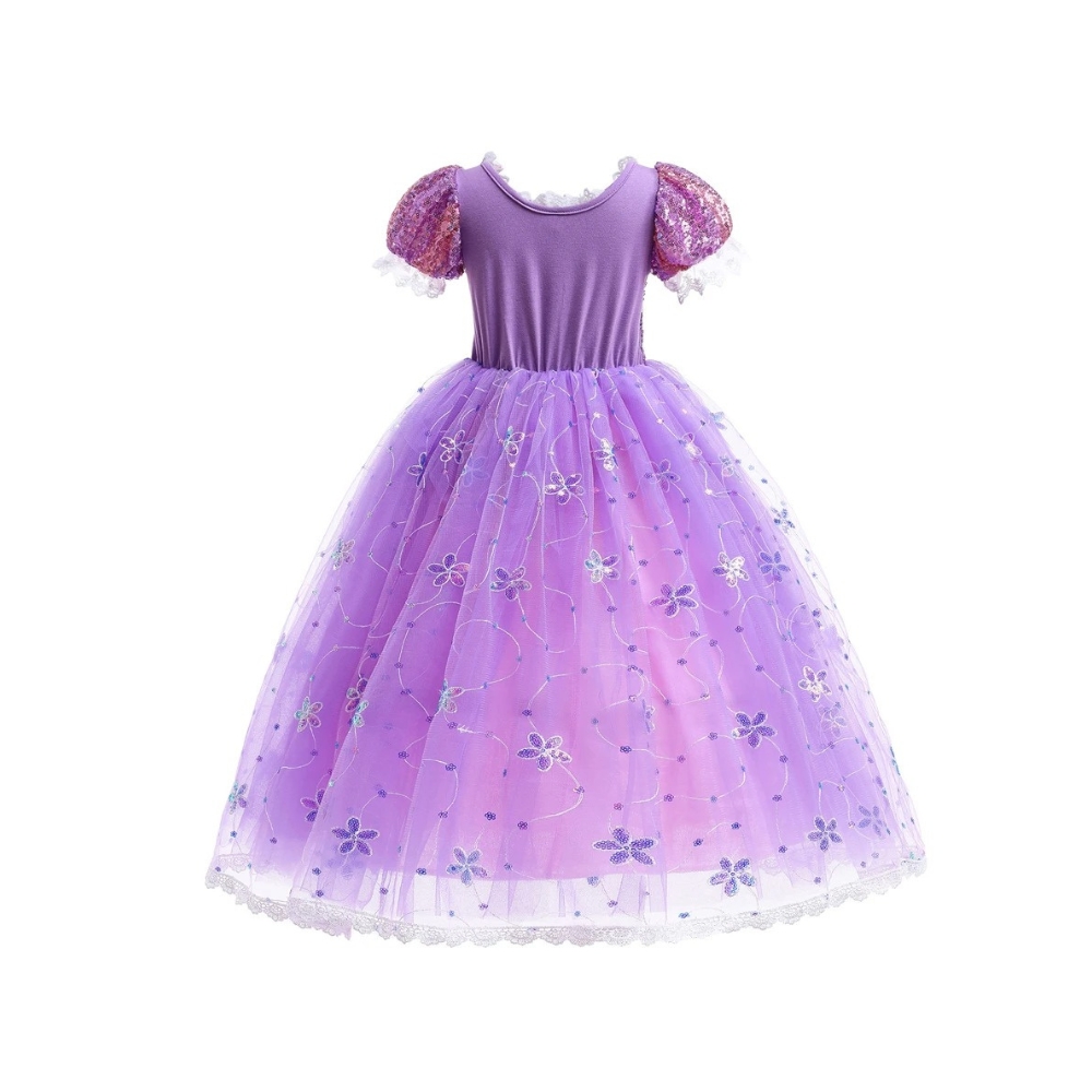 Rapunzel Sparkling Dress Costume for Girls - Image 6