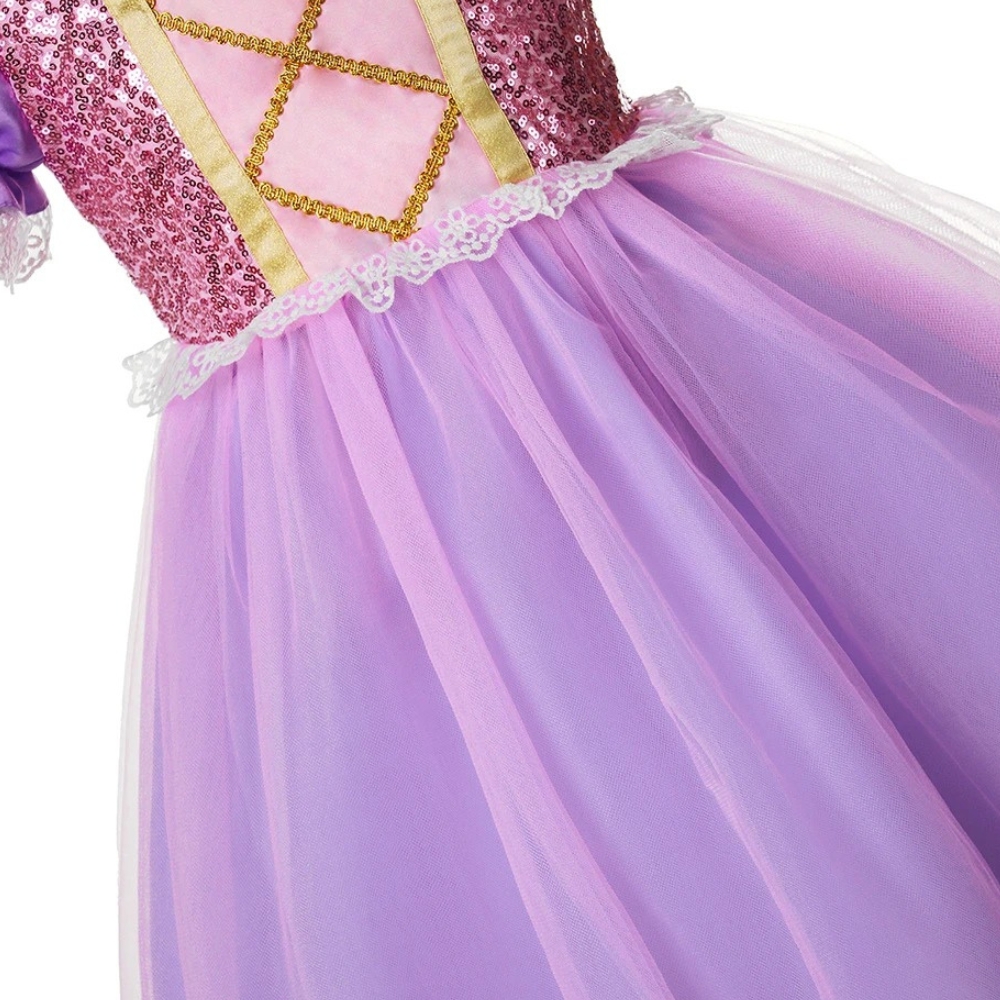 Rapunzel Princess Dress Costume for Girls - Image 5