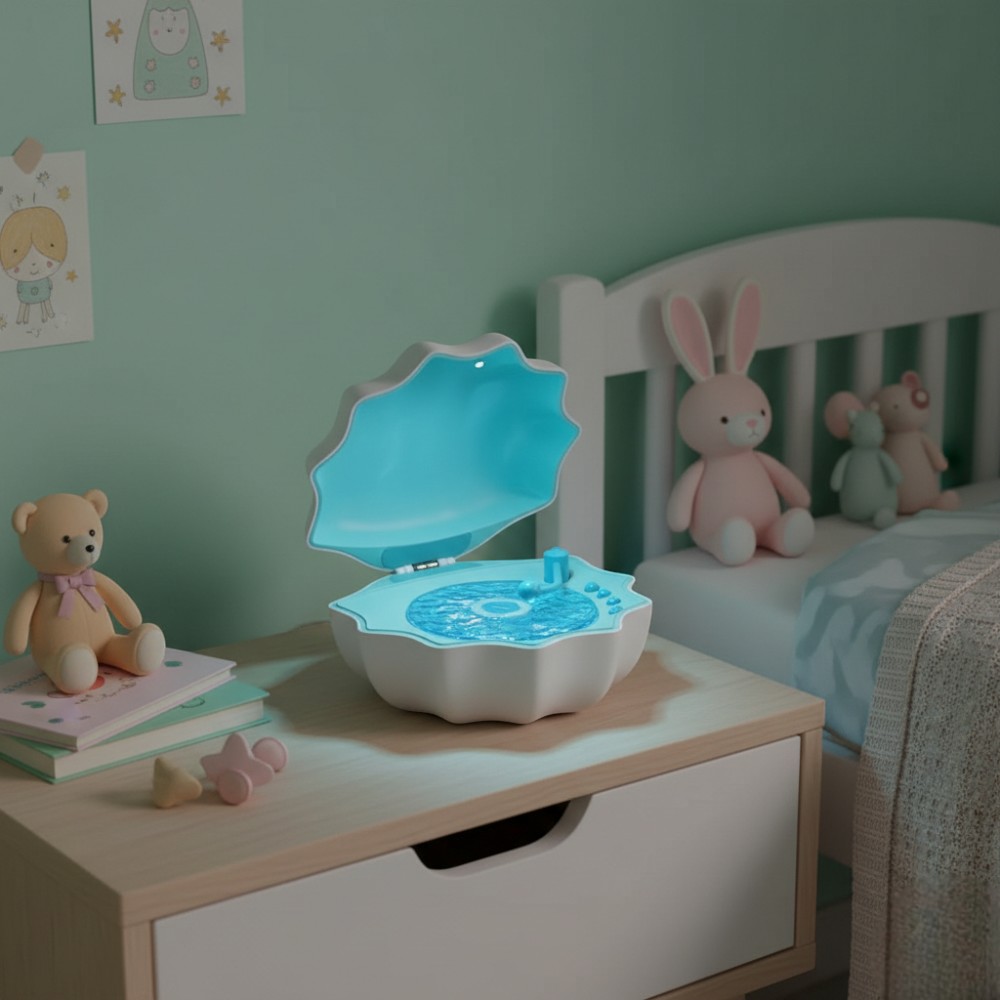 Shell Night Light with Bluetooth and Ocean Projection - Image 4