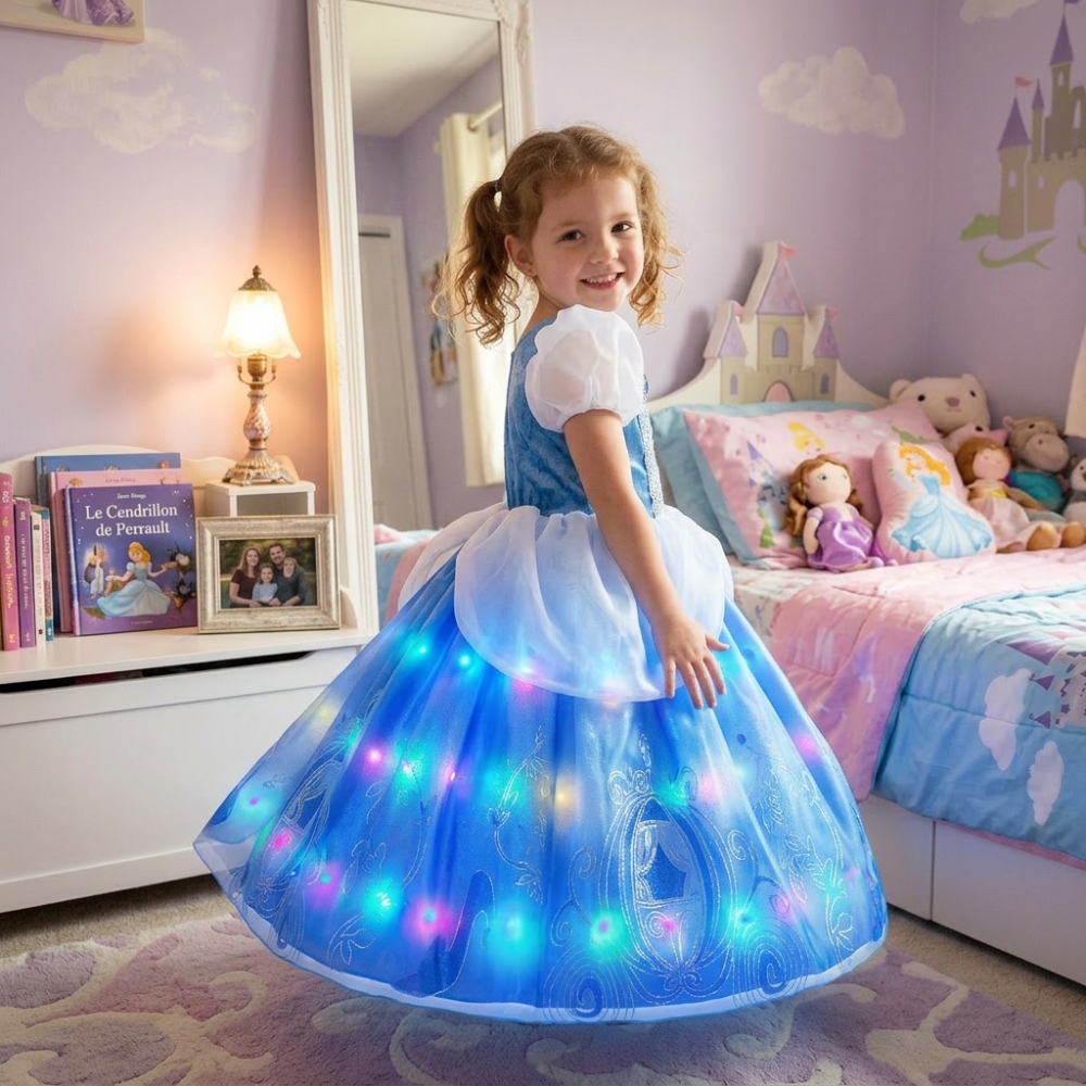Cinderella Ball LED Princess Dress - Image 3
