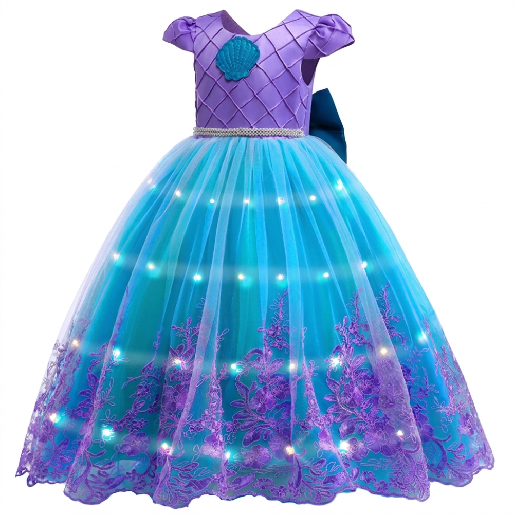 LED Princess Dress The Little Mermaid - Image 4