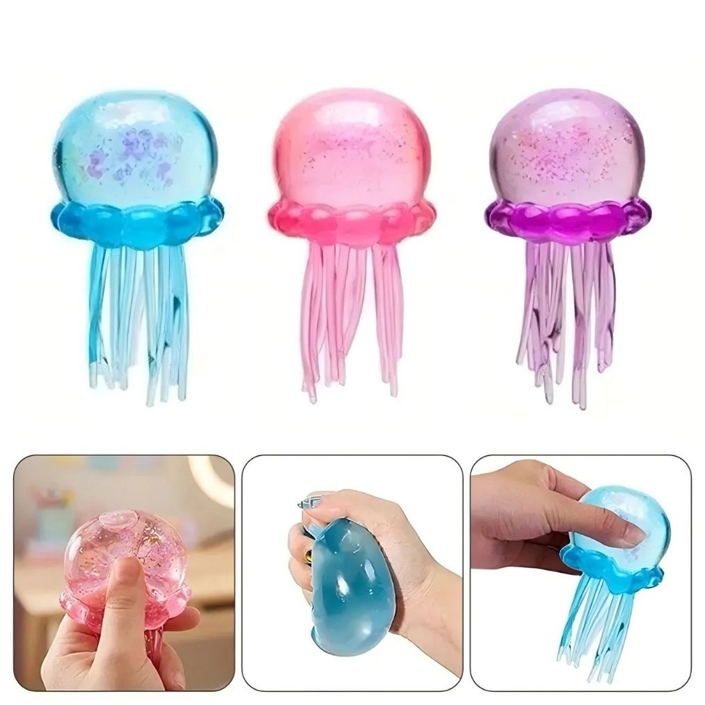 Needoh Jellyfish Squishy Stress Ball - Image 5