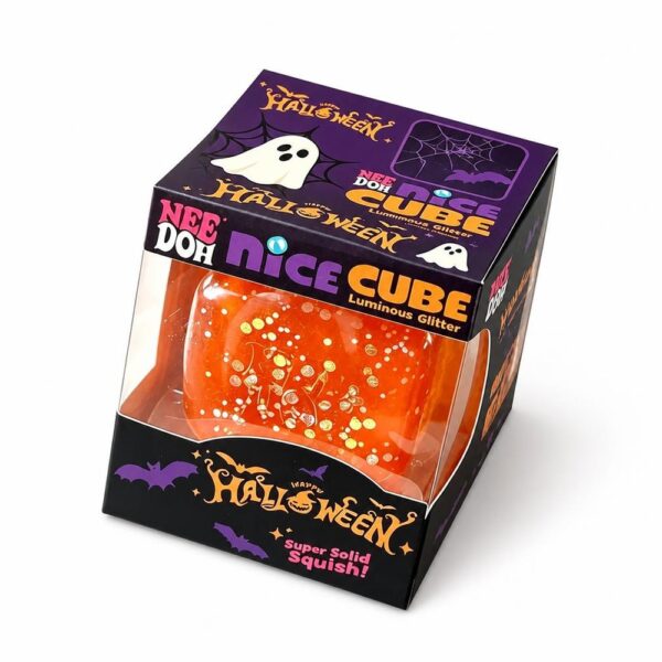 Sparkly Halloween cube Needoh style anti-stress squishy toy