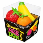 Anti-stress squishy toy in Needoh style with a trio of fruits