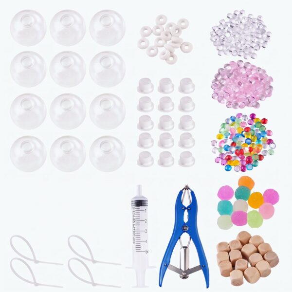 Make your own squishy kit Make your own squishy kit with shells, beads, pliers and syringe