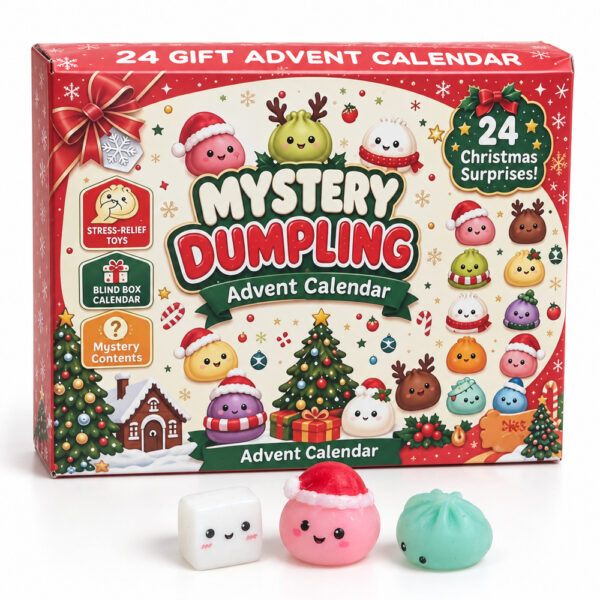Advent calendar with 24 mini Christmas squishies Advent calendar with 24 mini Christmas squishies