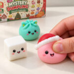Advent calendar with 24 mini Christmas squishies